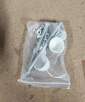Bag of screws and caps from the 3.5 Inch Toilet Height Spacer Kit For Easy Under Base Install Lifts Most 14 Or 15 Inch Toilets Boosts Comfort And Accessibility In The Bathroom No Frills Upgrade That Keeps Your Existing Toilet In Place