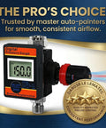 Digital Air Pressure Regulator With Locking Valve For Precise Airflow Up To 160 PSI Inline One Quarter Inch NPT Regulator