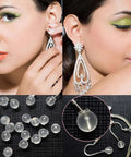 102 Count Comfort Impenetrable Soft Safety Earring Backs Made From TPE Medical-Grade Material Pacifier-Grade close-up view