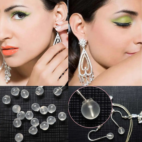 102 Count Comfort Impenetrable Soft Safety Earring Backs Made From TPE Medical-Grade Material Pacifier-Grade close-up view