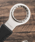 Close-up of 4 In 1 Bicycle Bottom Bracket Tool for Quick Removal and Installation, featuring durable steel and 16-notch design.