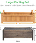 Comparison of Wooden Raised Garden Bed Planter Box for yard and greenhouse outdoor use with dimensions 110.5 cm x 40 cm