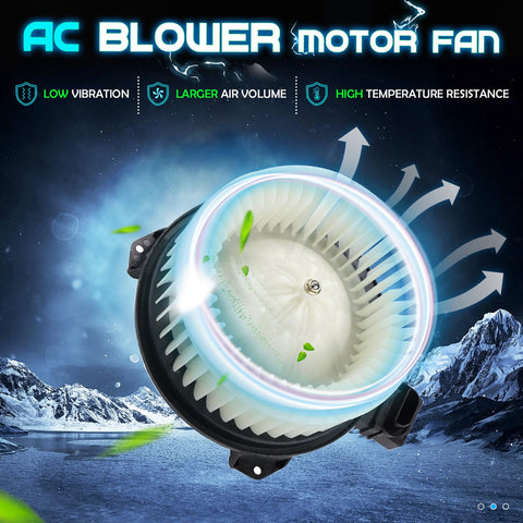 Honda Civic And Jeep Wrangler AC Blower Motor Replacement Plug N Play Direct Fit For 2006 To 2011 Civic And 2007 To 2010 Wrangler