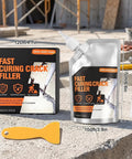 Tough As Nails Concrete Crack Filler And Waterproof Sealer For Driveways Patios And Garage Floors Heavy Duty Masonry Shield Kit with applicator