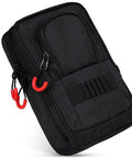 Zippered Golf Ball Bag Organizer With Three Pockets Fits 12 To 15 Balls And A Valuables Pocket For Phone And Wallet On The Go