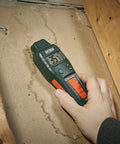 Pinless Moisture Meter For Wood And Building Materials For DIYers With Visual Moisture Icons And Audible Alerts used on drywall