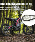 Drive Sprocket Chain Kit 420 Chain Conversion With 30T Front Sprocket And 13T Rear Sprocket For Sur Ron Light Bee X Segway X160 X260
