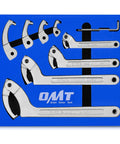 All-In-One Adjustable Pin Spanner Wrench Set With Changeable Heads For Pipes, Heating, Cars And Suspension, shown in box