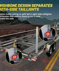 Heavy Duty 22 Foot Trailer Wiring Harness With Slick Wishbone Adapter For Zero Fuss Both Side Taillight Rewrite with visible taillights.