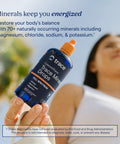 Straight Up Liquid Trace Mineral Drops Loaded With Seventy Plus Ionic Minerals And Key Electrolytes Like Magnesium Potassium And Chloride For Prime Body Function And Real Daily Vitality in hand outdoors