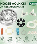 Washer Clutch Assembly Kit And Motor Coupling Kit With Four 80040 Agitator Dogs For Whirlpool And Kenmore Washers Replacement Parts