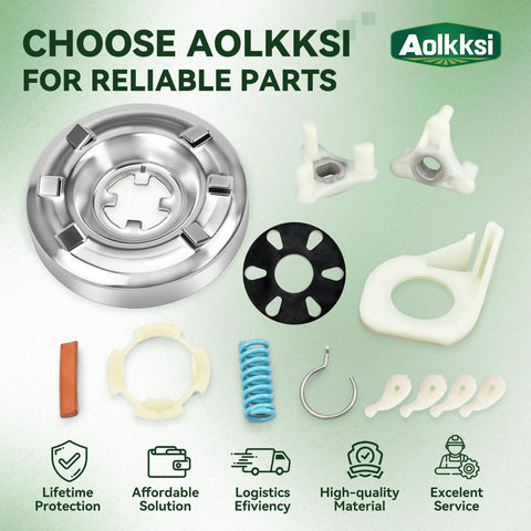 Washer Clutch Assembly Kit And Motor Coupling Kit With Four 80040 Agitator Dogs For Whirlpool And Kenmore Washers Replacement Parts