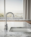 Jolt 2-Handle Bar Faucet Polished Chrome Deck Mounted Widespread 3-Hole Kitchen Sink Faucet With All Metal Construction