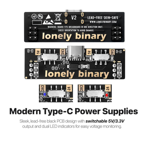 Dope Diy Electronics Kit Packaged With Two Full Size And Two Half Sized Breadboards Alongside A Smooth Switching Usb C Power Unit For Quick Prototyping And No Sweat Circuit Building with dual LED indicators.