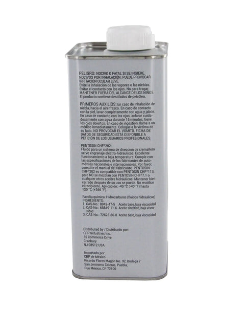 CHF 202 Synthetic Hydraulic Fluid For Auto Hydraulic Systems, 1 Liter, Long-Life High-Performance Formula For Power Steering And Level Control Systems, Ideal For Modern Vehicle Hydraulics, Smooth Operation And Reliable Lubrication