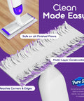 30 Pack Power Mop Refills For PowerMop, Upgraded Full Width Pads With Extra Absorbent Layer, 5X Cleaning Power, Heavy Duty Replacement Pads, Bulk Pack For Home, Office And Crew Cleaning, multi-layer mop pad detail