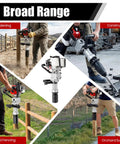 32.7cc Gas Powered T Post Driver With Conversion Head And Chisel For Fence Posts used in gardening, construction, and fencing