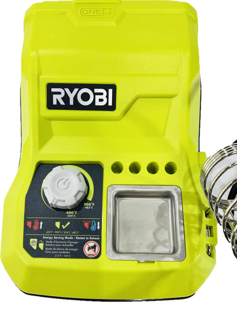 18-Volt ONE+ Hybrid Soldering Station Tool Only P3100, safety iron holder, temperature control dial, cord or battery powered