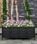 Sturdy Raised Garden Bed With Inner Fabric Liners For Vegetables And Flowers, Heavy Duty Planter Box for backyard patio.