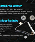 Workhorse Timing Chain Kit With Heavy Duty Sprocket Gears includes timing chain, sprockets, tensioner, and guide rails.