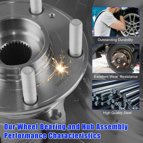 Front Wheel Hub Bearing Assembly For Hyundai Santa Fe 2007-2014 Front FWD AWD Veracruz 2007-2012 AWD Kia Sorento 2011-2015 AWD