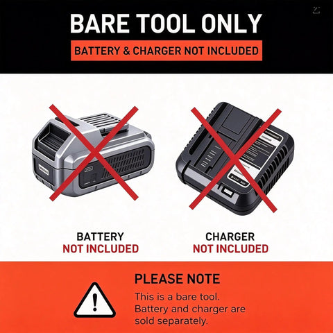 Heavy Duty Cordless Palm Router With A Beefy 800W Brushless Motor Churning Up To 28000 Rpm For Fast Woodworking Cuts. Bare tool notice.