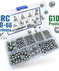 Get This Huge 1216 Piece G100 Chrome Steel Ball Bearings Kit Crafted From Aisi 52100 High Carbon Steel Hardened To Sixty Six Rockwell
