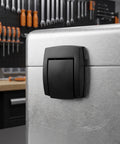 2 Pack Black Alloy Box Latch Clasp Keyless Toggle for Easy Grab Quick Access on luggage case surface mount