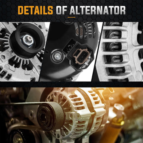 Alternator Replacement Compatible With 2011 2012 2013 2014 F-150 5.0L 12V 3.6kW Plug And Play, CW Rotation details