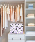 Heavy Duty Foldable Storage Bin With Secure Flip Top Lid And Sturdy Handles For Bedroom Organization Closet Decluttering, 16.5x12.6x11.8in. 