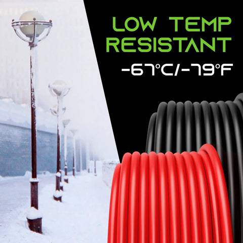 Beefy 12 Gauge Silicone Wire Set Red And Black 50 Ft Each Heavy Duty Tinned OFC Copper, low temp resistant to -67°C/-19°F