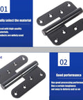 Heavy Duty Lift Off Door Hinges Set 4 Inch By 3 Point 5 Inch H Shaped Detachable Hinges Black 201 Stainless Steel