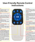 Remote control for Turntable Display Stand With Remote Control, 7.87 Inch 360 Degree Electric Lazy Susan, with instructions.