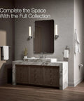 Purist Toilet Paper Holder In Polished Chrome, Pivoting For Quick Roll Changes in modern bathroom setup