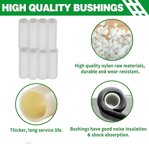 High quality bushings for Tandem Trailer Axle Kit For Double Eye Leaf Spring Shackles And Shackle Straps Heavy Duty 12 Bolt And Nut Set
