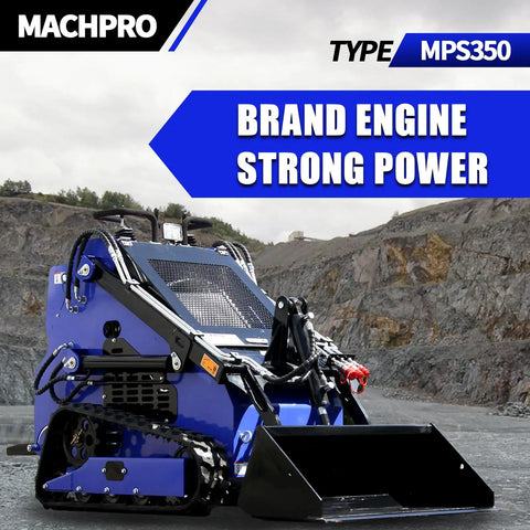 23HP Skid Steer Loader With Quick Attach System For Landscaping And Farming Compact Twin Cylinder Engine With Air Cooling