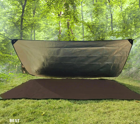 Beefy Heavy Duty Survival Blanket With Reflective Tarp For Camping And Outdoors Waterproof Sandproof Thermal Emergency Blanket