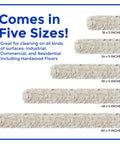 Top Shelf 24 Inch Cotton Dust Mop Kit With Heavy Duty Aluminum Handle For Dead Easy Floor Sweeping And Hardwood Dust Pick Up In Commercial Home Or Business Spaces, shown in cotton mop sizes.