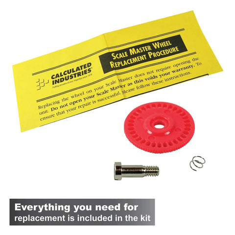 Hustle Ready Replacement Wheel Kit For Calculated Industries Scale Master Series Arrives Fully Loaded With Fresh Axle Screw Tiny Spring And Straight Up Instructions So You Can Get Back To Work Without Missing A Beat