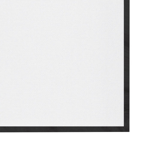 Corner detail of Laundry Cheat Sheet Wall Art In Black Frame, 24 By 30 Inches, Giclee Print Mounted On Wood With Textured Brush Stroke Finish