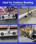 Straight Badass Aircraft Grade Aluminum Bimini Top Mount For Your Boat Track System Fits Lund Sport And Tracker Versatrack durable hinge installation.