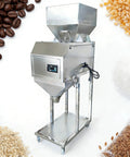 Automatic Stainless Steel Powder Filling Machine Fits Coffee Beans Tea Seeds Nuts And Rice With Top Shelf Infrared Weighing.