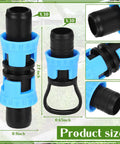 60 Piece Drip Irrigation Fittings Kit With 30 Connectors And 30 End Caps For 5/8 Inch Tubing Blue No Fuss Durable Farm Grade Fittings