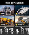 Grease Fittings Kit 110 Piece SAE Zerk Fittings Assortment for trucks, boats, cable cars, and bulldozers application