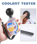 Heavy Duty Dial Coolant Tester And Antifreeze Hydrometer Gauge For Domestic Rides quick coolant check tool held in hand.