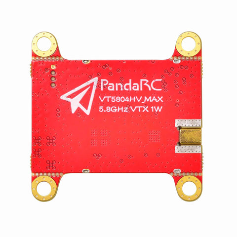 Top view of Long Range 5.8 GHz FPV VTX With OSD Switchable 0mW To 1000mW, red circuit board for racing drones.