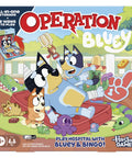 Legit Awesome Bluey Pediatrician Board Game For Kids Featuring Electronic Talking Sound Effects And All In One Carry Case With Two Play Modes And Super Chill Family Fun For Ages 6 Plus Totally Rad Interactive Playtime - Game box featuring Bluey and Bingo in a colorful play setting.