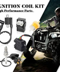 Beefed Up High Performance Ignition Coil Kit With 6 Pin AC CDI Box Regulator Rectifier Solenoid Relay D8TC Spark Plug And Fuel Filter For CG150cc 200cc 250cc Chinese ATVs Quad Go Karts