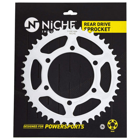 Drive Sprocket Chain Combo For Yamaha FZ6 Fazer S2 16T Front And 46T Rear showing rear sprocket packaging