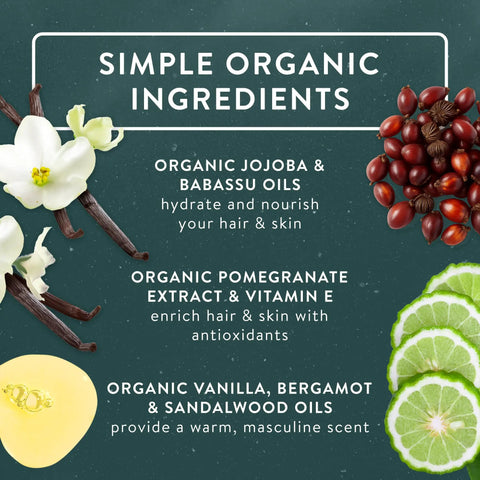 Organic Babassu and Jojoba Beard Oil with Pomegranate for Healthy Growth Non Greasy Lightweight Formula